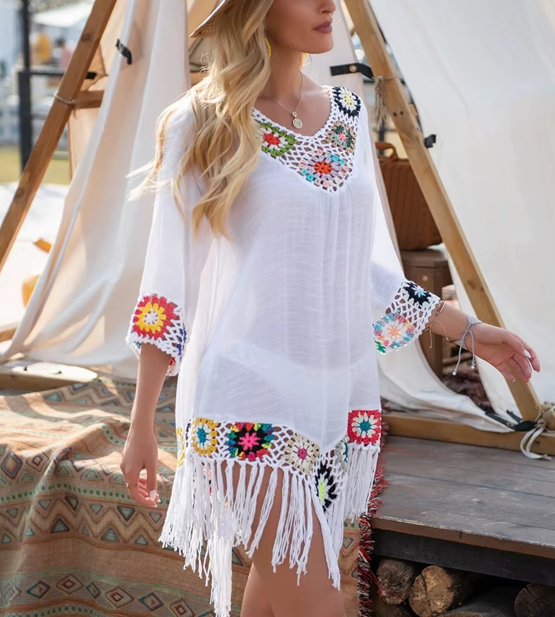 Saída de Praia Feminina Aurora Floral