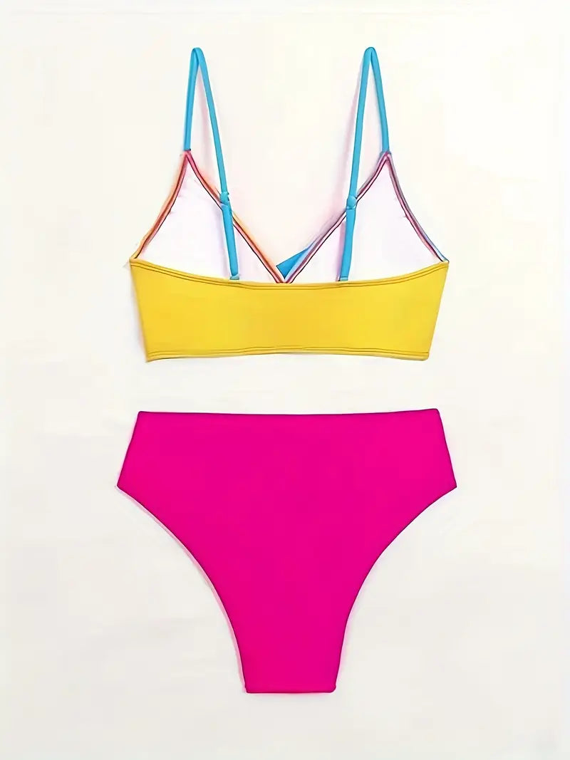 Biquíni Hot Pant Tricolor Solar