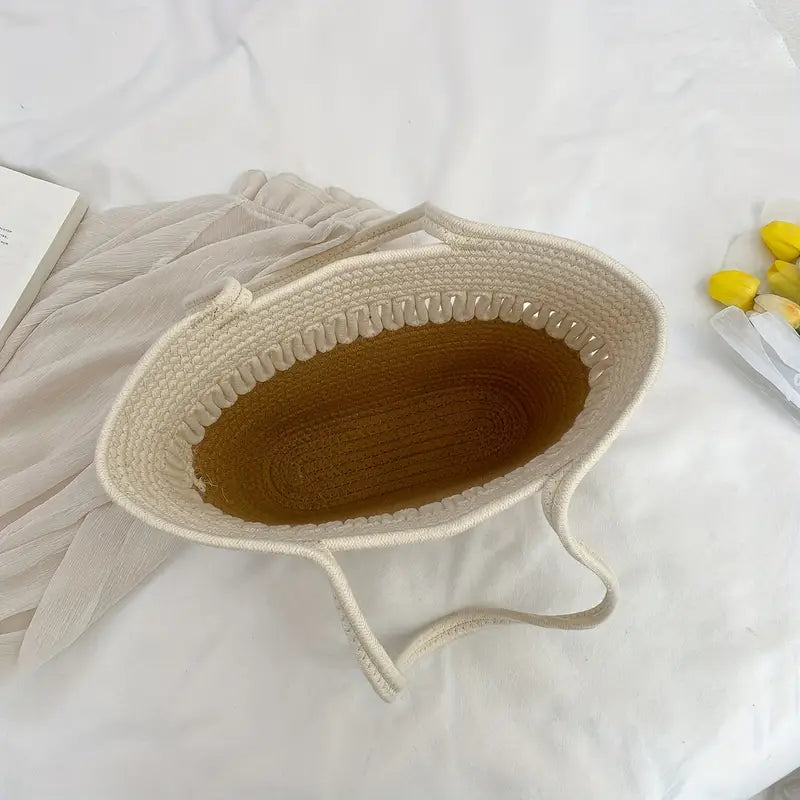 Bolsa Tote Riviera Corda Bicolor Saybeleze