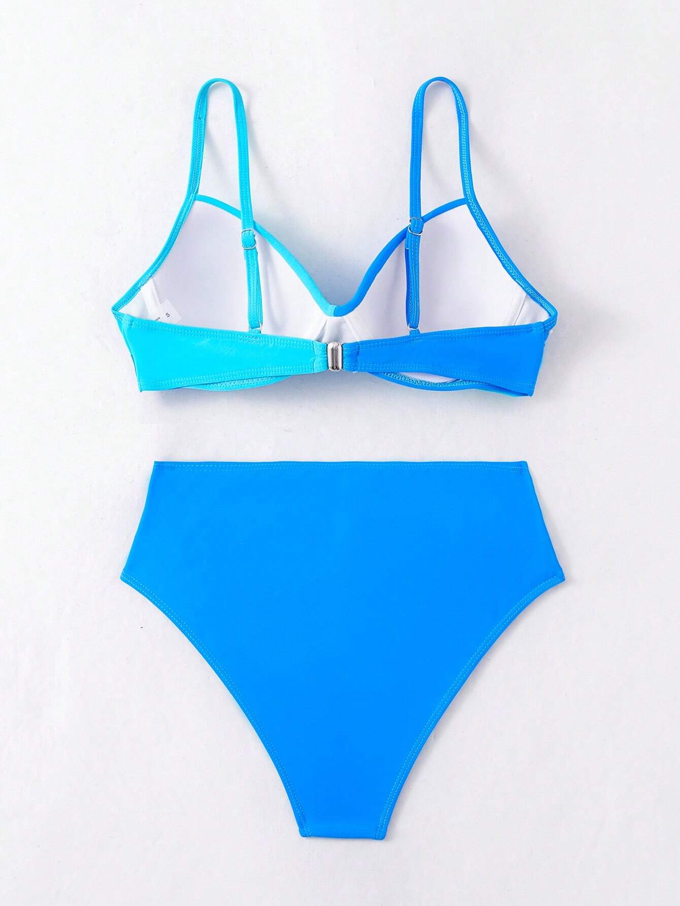 biquíni hot pant cintura alta Blue & Aqua