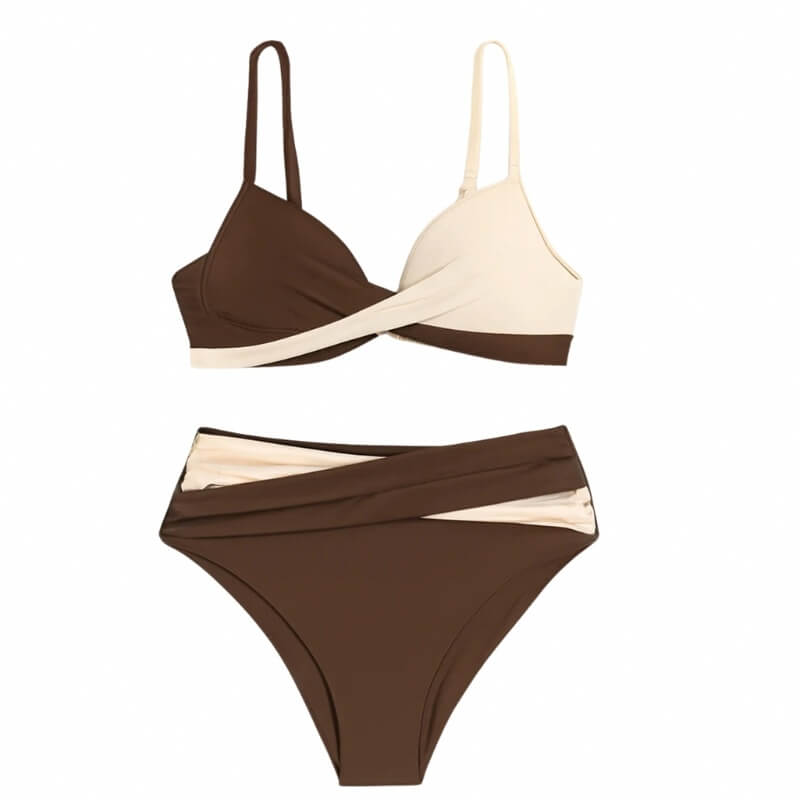 Biquíni Hot Pant Duo Brown & Nude