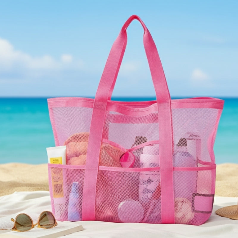 Bolsa de Praia em Malha Respirável de Grande