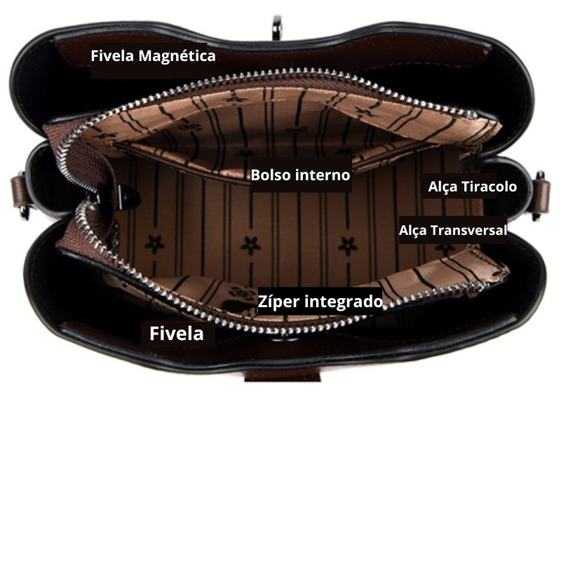 Bucket Bag Saybeleze Elegance Black Premium