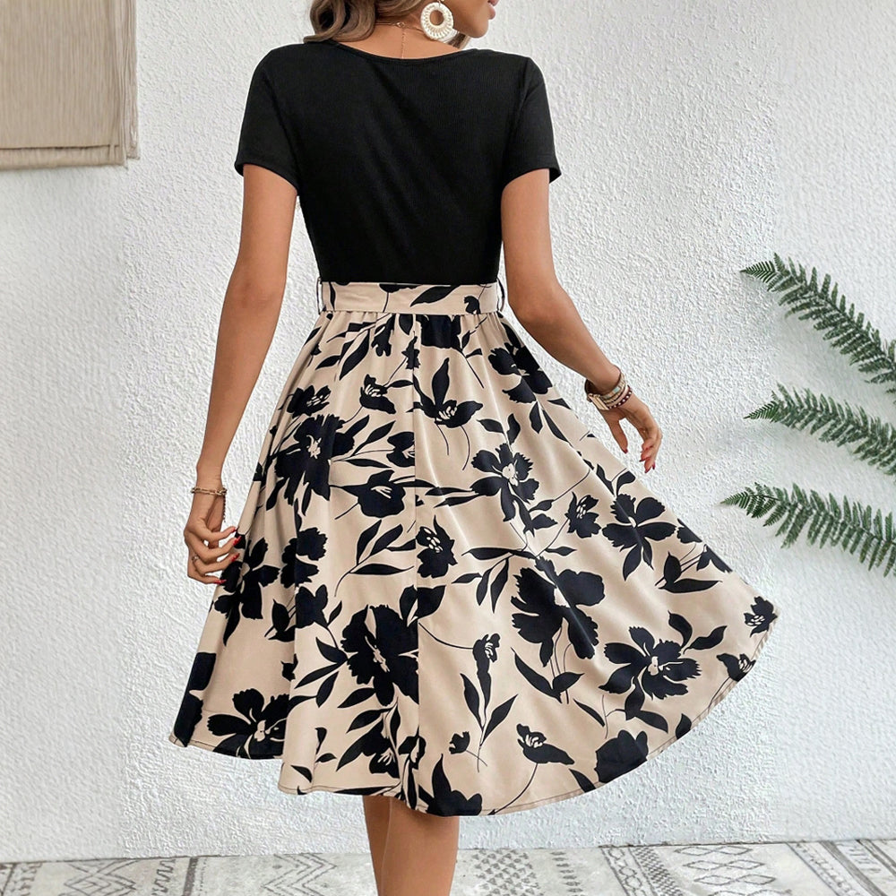 Vestido Midi Longo Belle Noir Classic