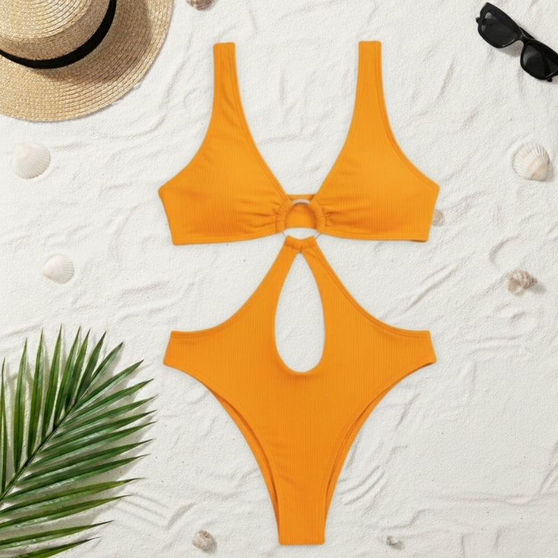 Maiô Feminino Resort Glam com Argola Central