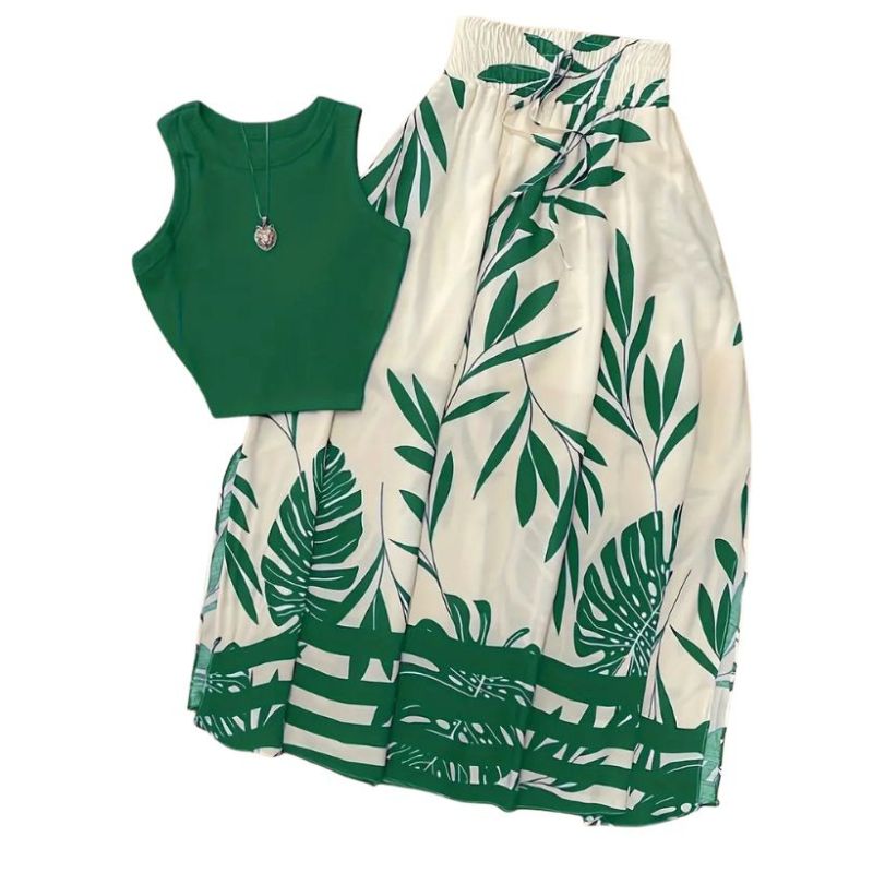 Conjunto Feminino Estampado Tropical - Frescor e Estilo para o Verão