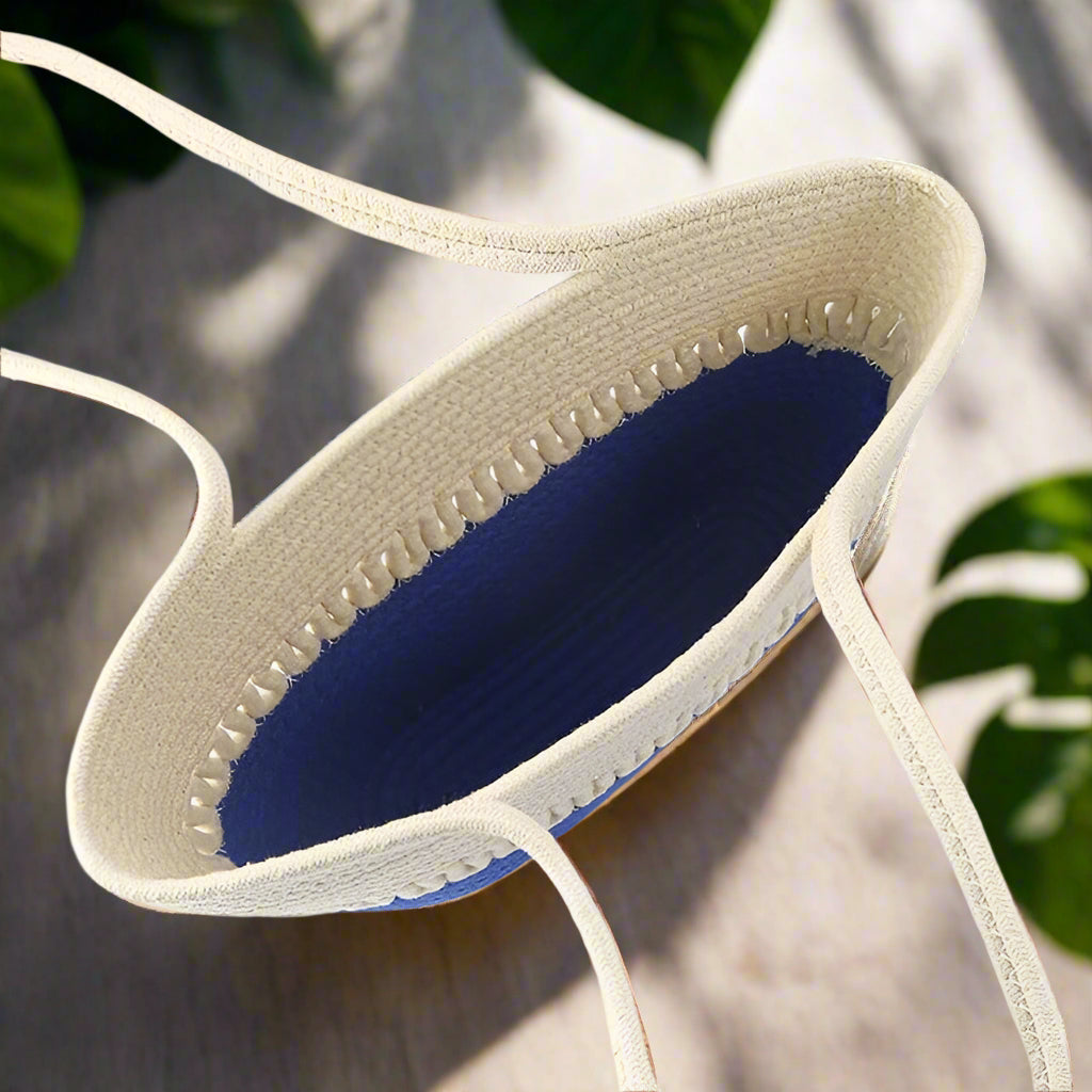 Bolsa Tote Riviera Corda Bicolor Saybeleze