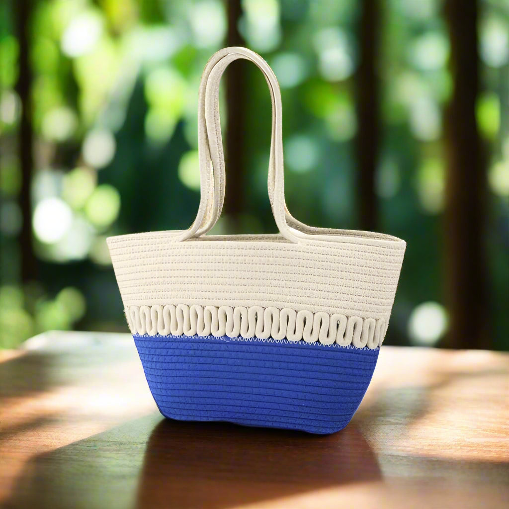 Bolsa Tote Riviera Corda Bicolor Saybeleze