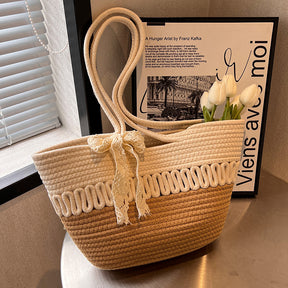 Bolsa Tote Riviera Corda Bicolor Saybeleze