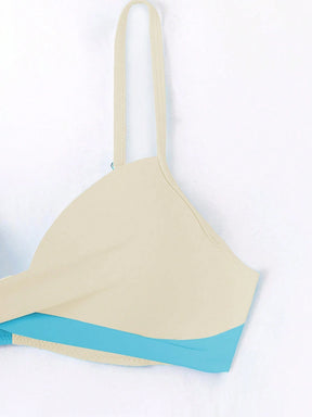 Biquíni Hot Pant Duo Aqua & Ivory