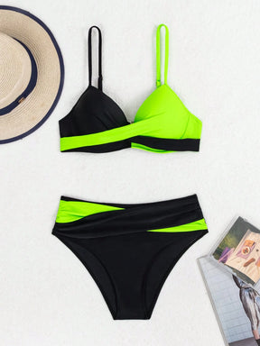 Biquíni Hot Pant Duo Black & Neon