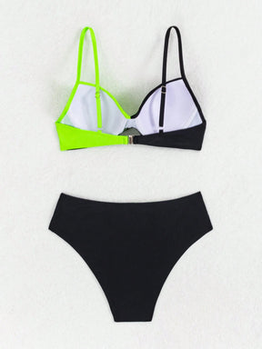 Biquíni Hot Pant Duo Black & Neon