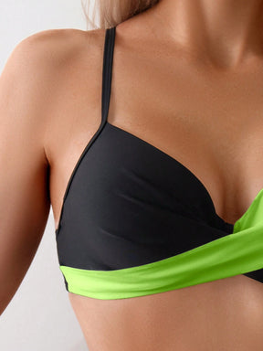 Biquíni Hot Pant Duo Black & Neon