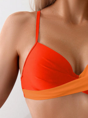 Biquíni Hot Pant Duo Coral & Tangerina