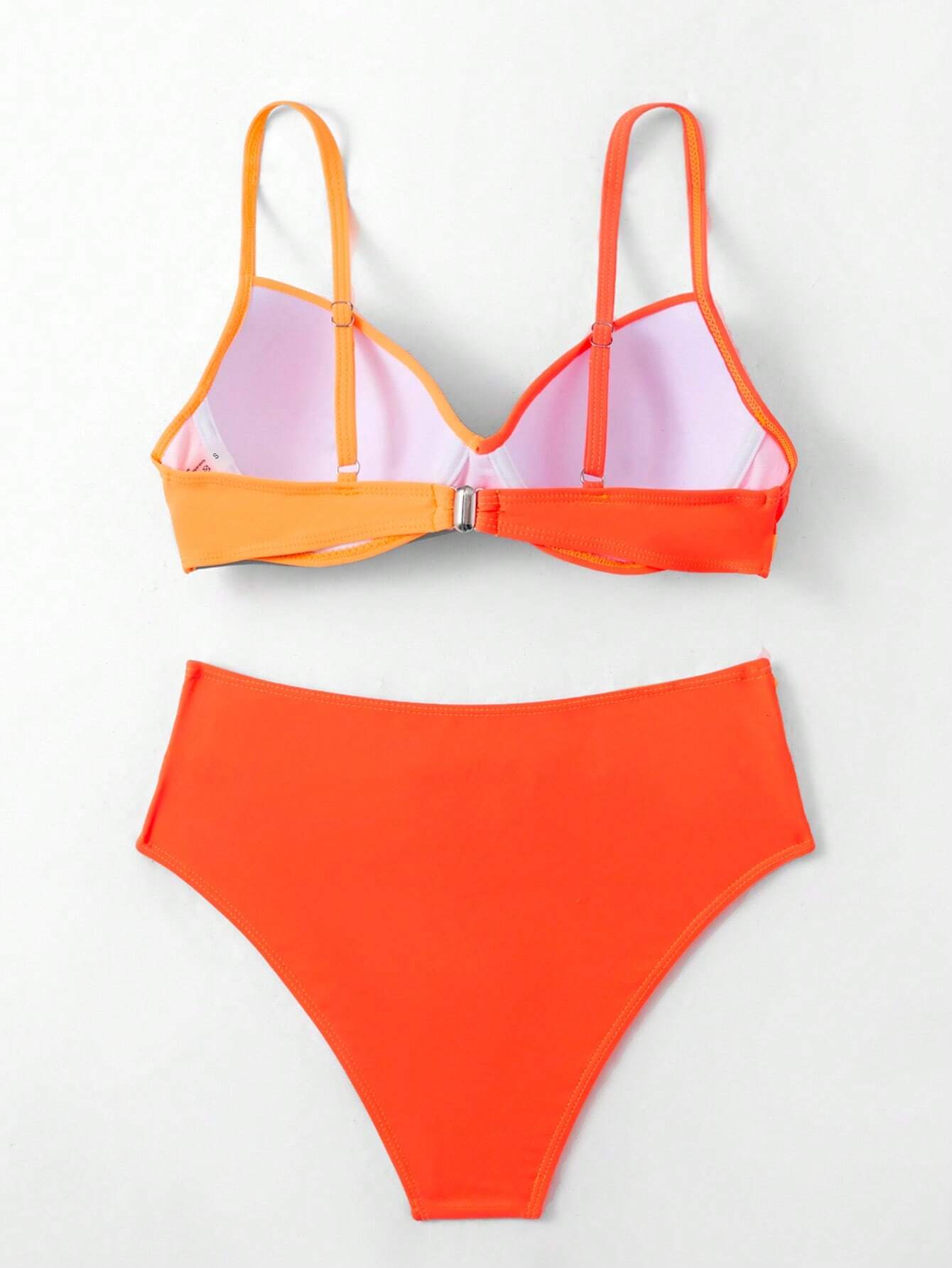 Biquíni Hot Pant Duo Coral & Tangerina