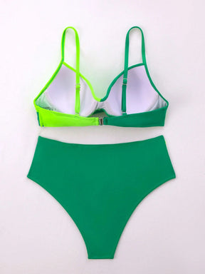 Biquíni Hot Pant Duo Verde & Limão