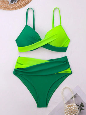 Biquíni Hot Pant Duo Verde & Limão