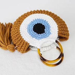 Bolsa feminina boho chic em crochê com acabamento manual exclusivo
