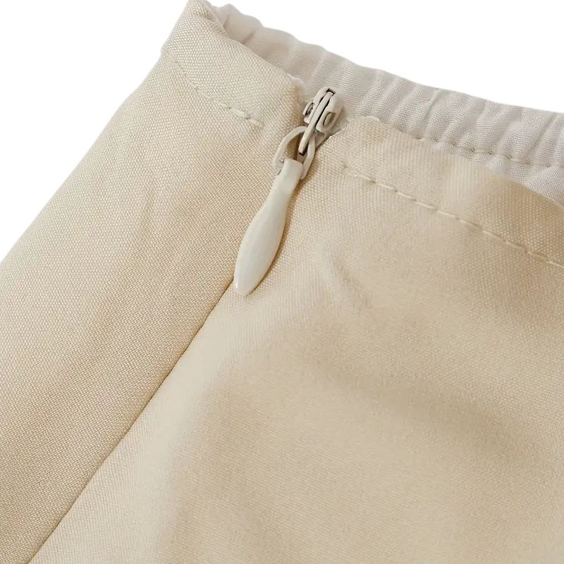 Saia feminina midi assimétrica com babados e amarração Eternal Grace