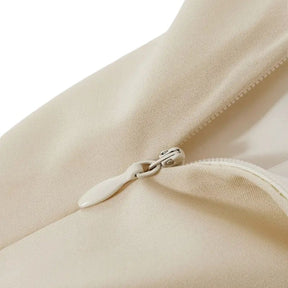 Saia feminina midi assimétrica com babados e amarração Eternal Grace