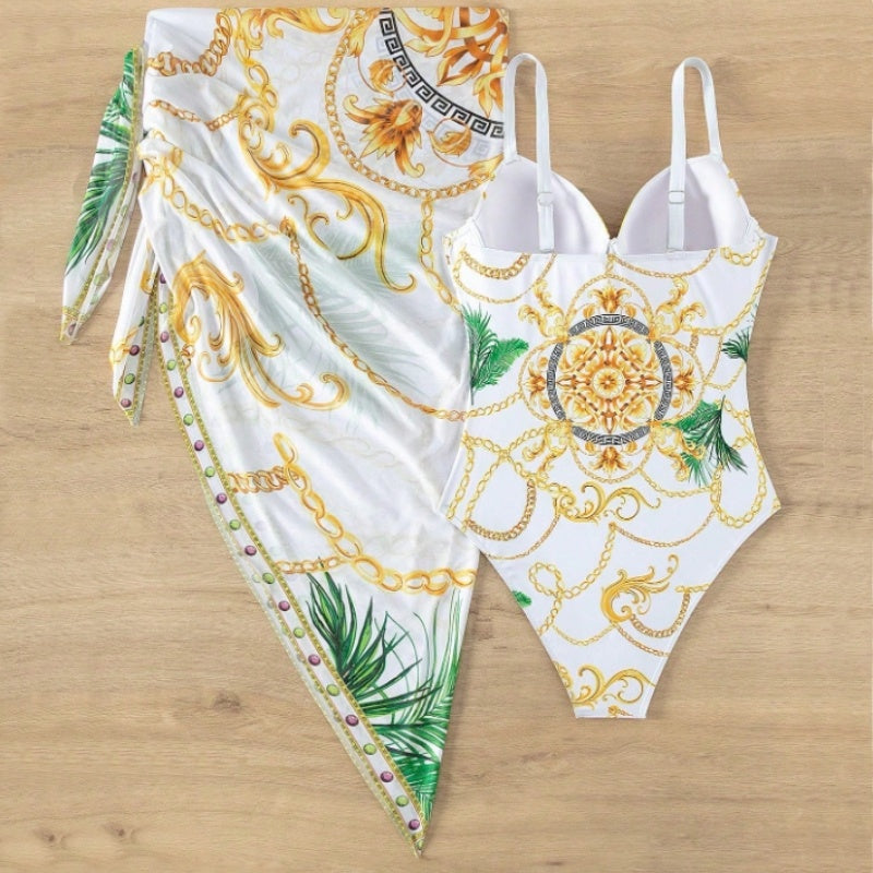 Maiô com Saída de Praia White Gold