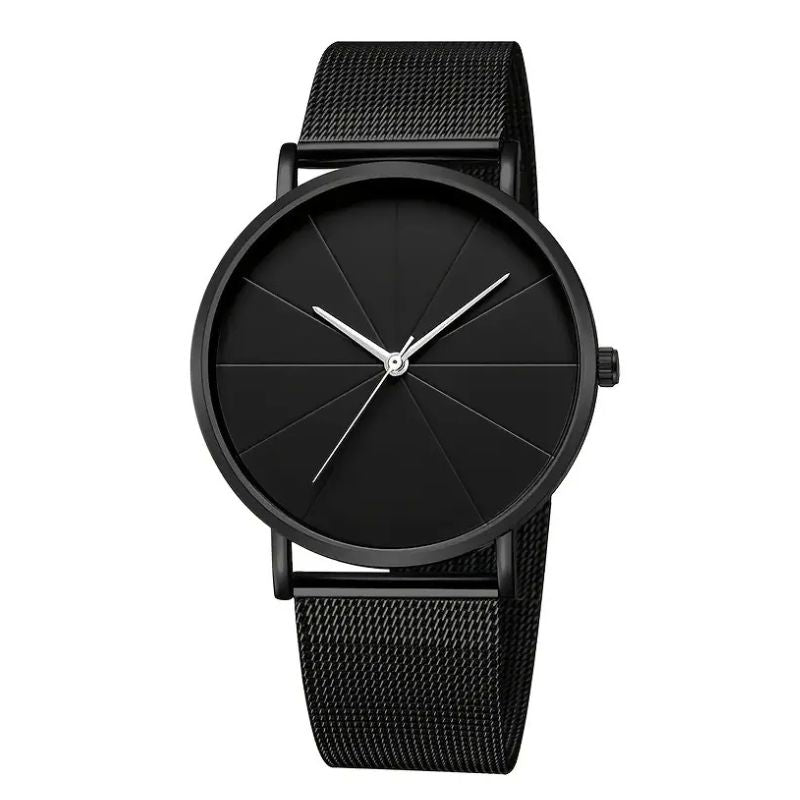 Relógio minimalista preto feminino estilo sofisticado