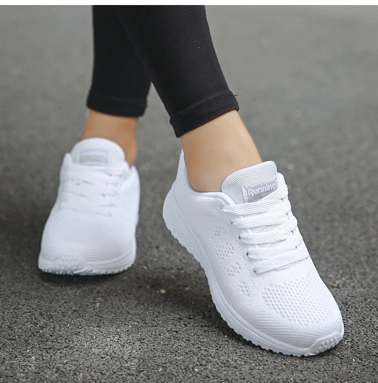 Tênis Feminino Running Confort Fit – Leve, Respirável e Estiloso