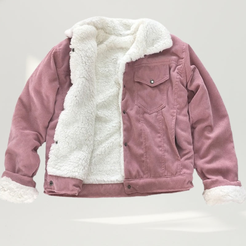 Jaqueta Feminina de Veludo Cotelê