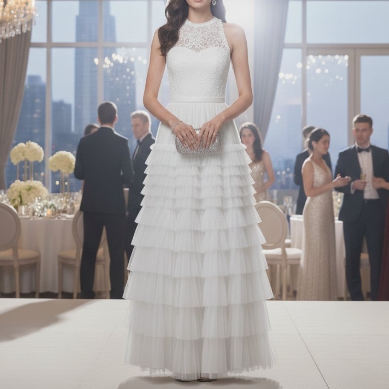 Saia Longa de Tule Branca - Delicadeza e Romantismo para Ocasiões Especiais