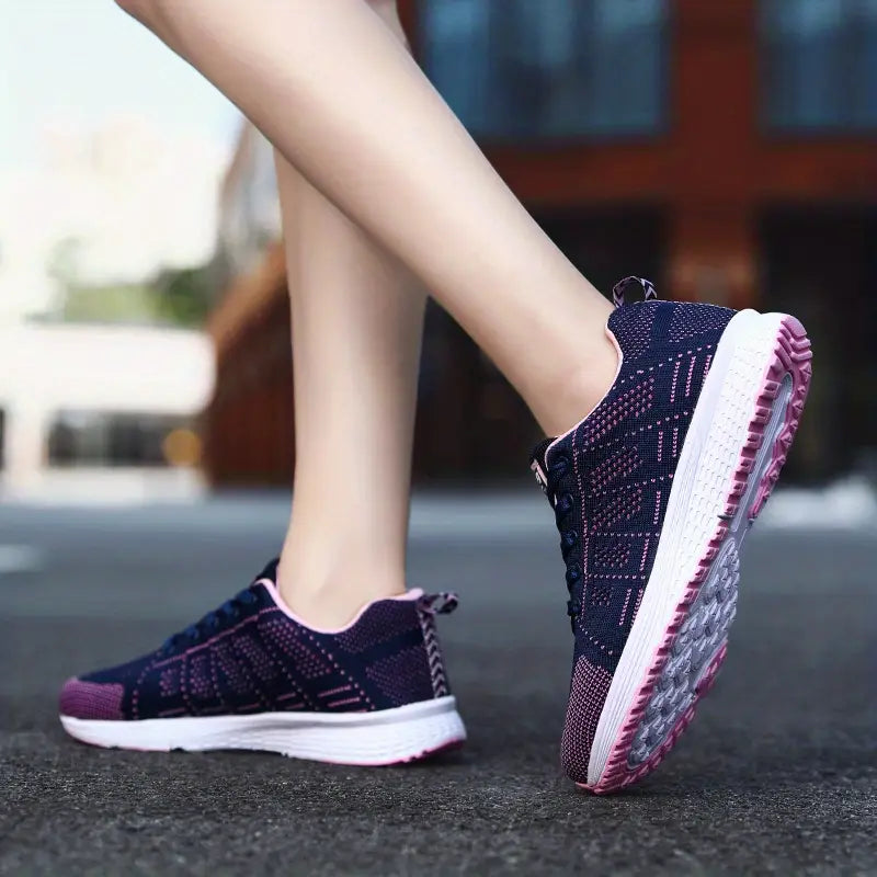 Tênis Feminino Running Confort Fit – Leve, Respirável e Estiloso