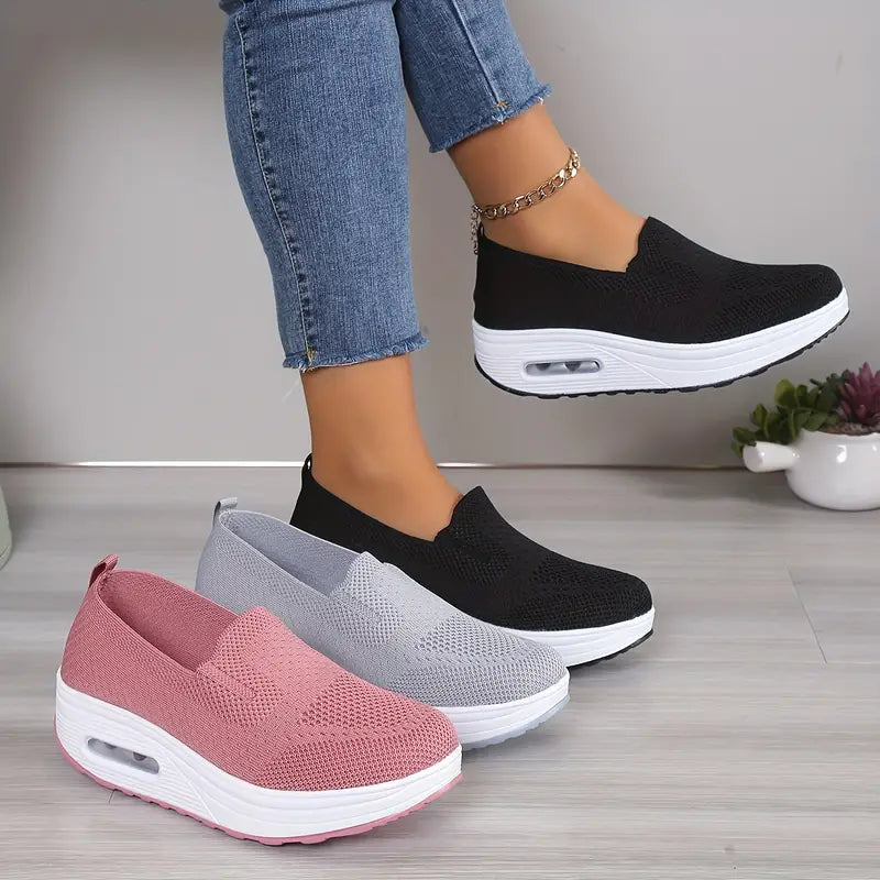 Tênis Feminino Plataforma Air Knit