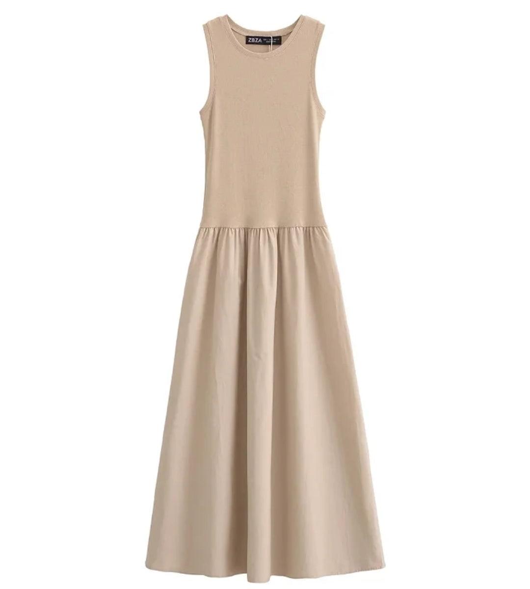 Vestido Feminino Longo Essenza Flow Sem Mangas