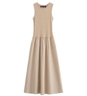 Vestido Feminino Longo Essenza Flow Sem Mangas