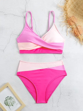 Biquíni Hot Pant Bicolor Pink Saybeleze