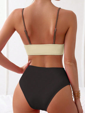 Biquíni Hot Pant Duo Brown & Nude