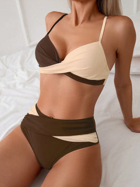Biquíni Hot Pant Duo Brown & Nude
