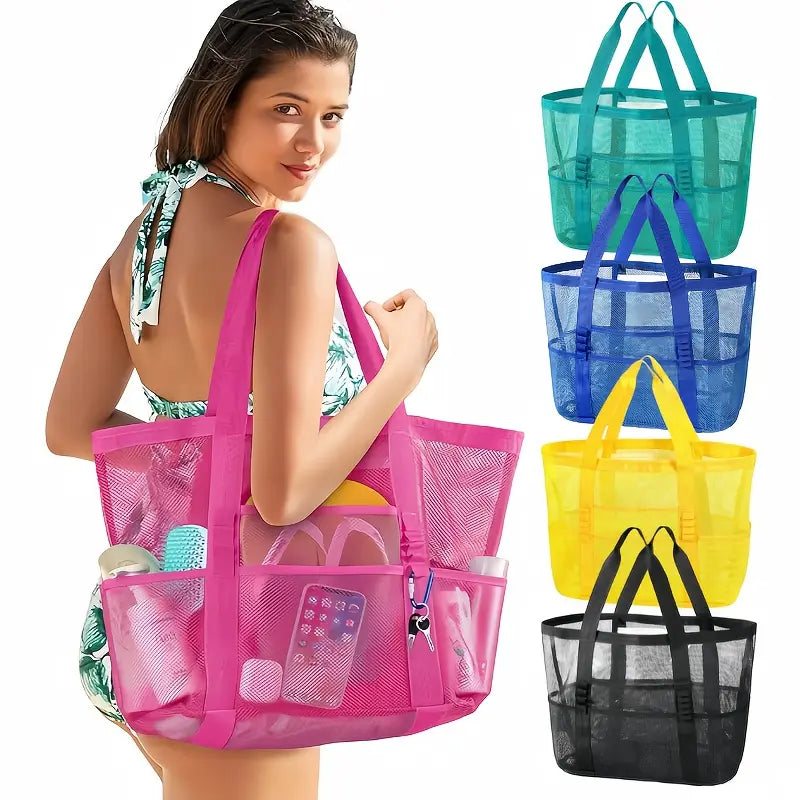 Bolsa de Praia em Malha Respirável de Grande