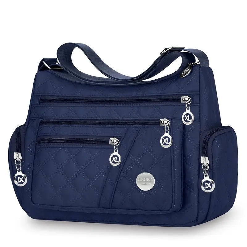 bolsa tiracolo azul marinho matelassê feminina