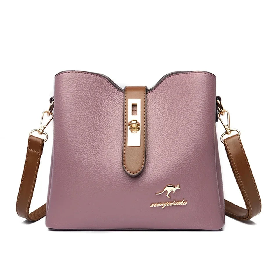 bolsa pink feminina couro ecologico com bolso com ziper