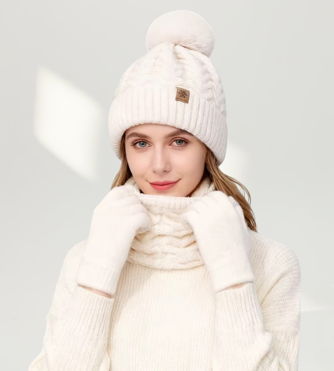 conjunto térmico feminino branco elegante com acabamento sofisticado