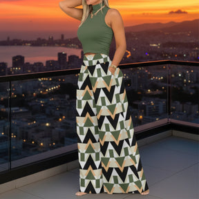 look de verão conjunto verde feminino