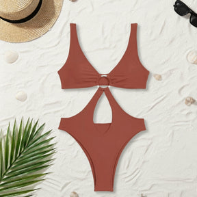 Maiô Feminino Resort Glam com Argola Central