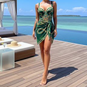 Maiô com Saída de Praia Green Luxury