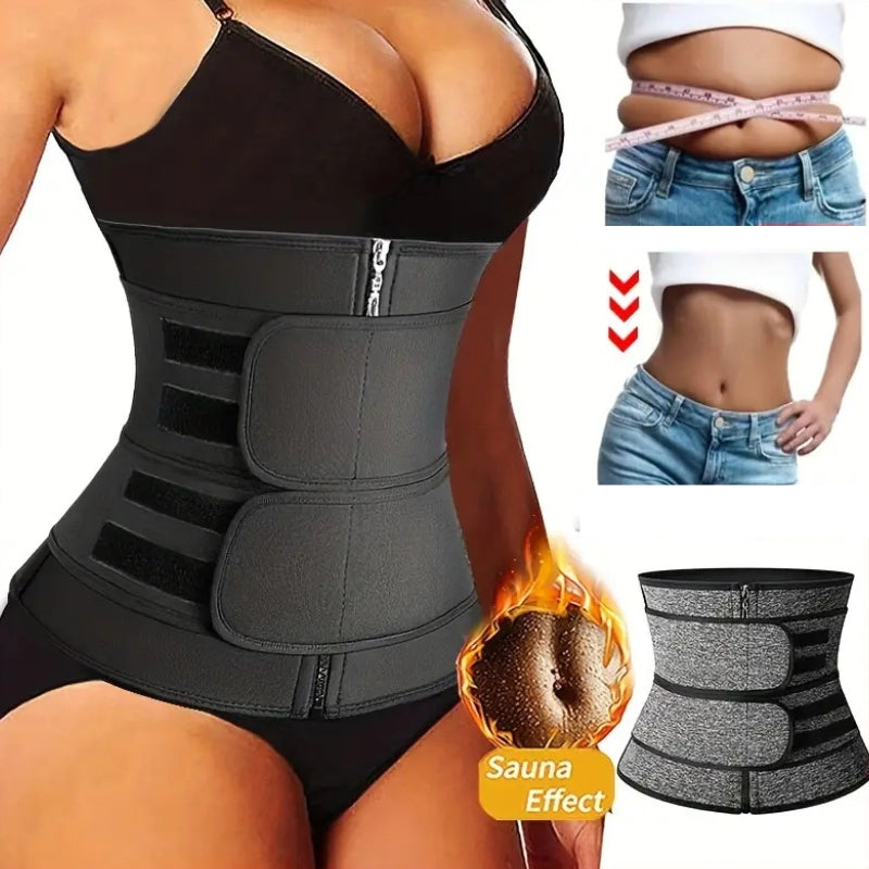 detalhe fecho triplo cinta preta compressão