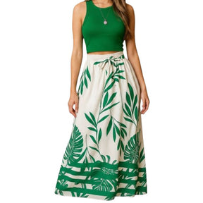 Conjunto Feminino Estampado Tropical - Frescor e Estilo para o Verão