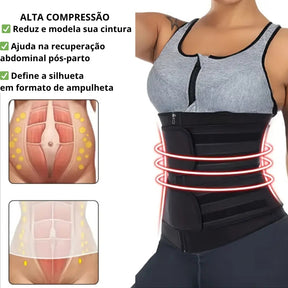 modelador feminino cintura alta sculpt black