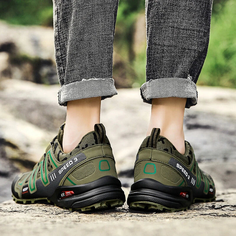 tenis speedrun pro verde camuflado para trilhas e trekking tras