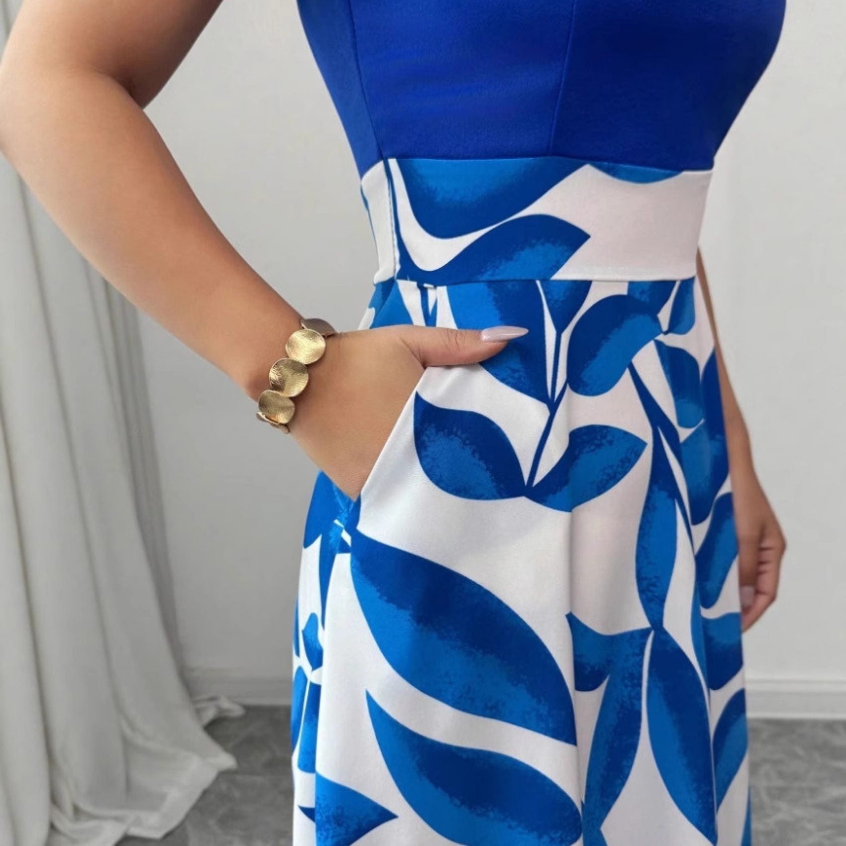 Vestido Longo Elegante com Estampa Floral