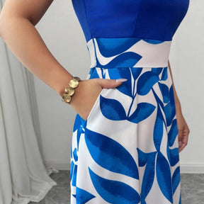 Vestido Longo Elegante com Estampa Floral