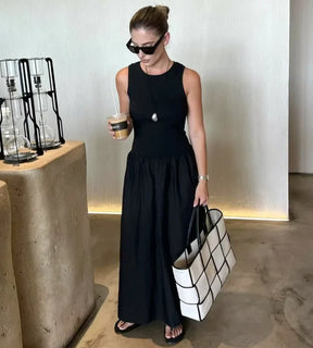 Vestido Feminino Longo Essenza Flow Sem Mangas